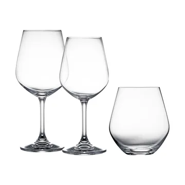 Lyngby Glas -lasisetti 18 osaa - Kristalli - Lyngby Glas
