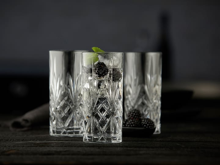 Melodia highball-lasi 36 cl 6-pakkaus - Kristalli - Lyngby Glas