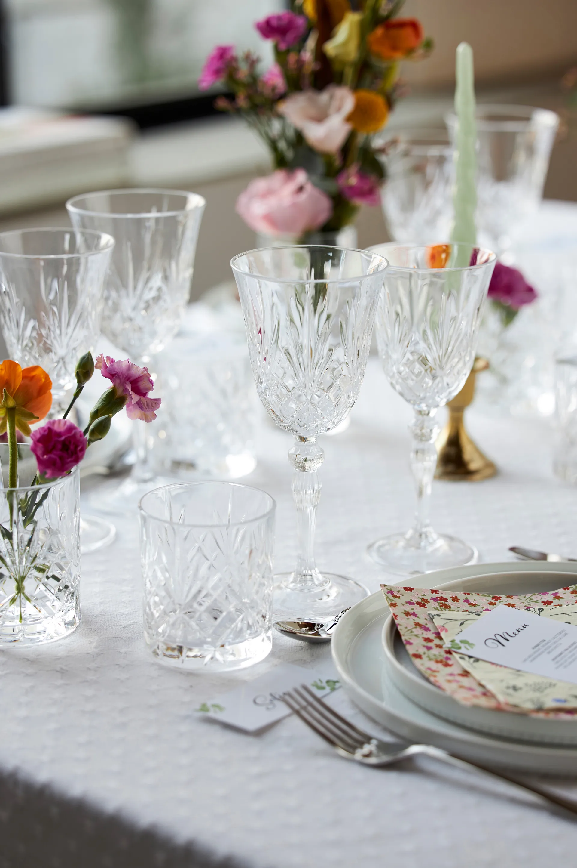 Melodia valkoviinilasi 21 cl 4-pakkaus, Kristalli Lyngby Glas