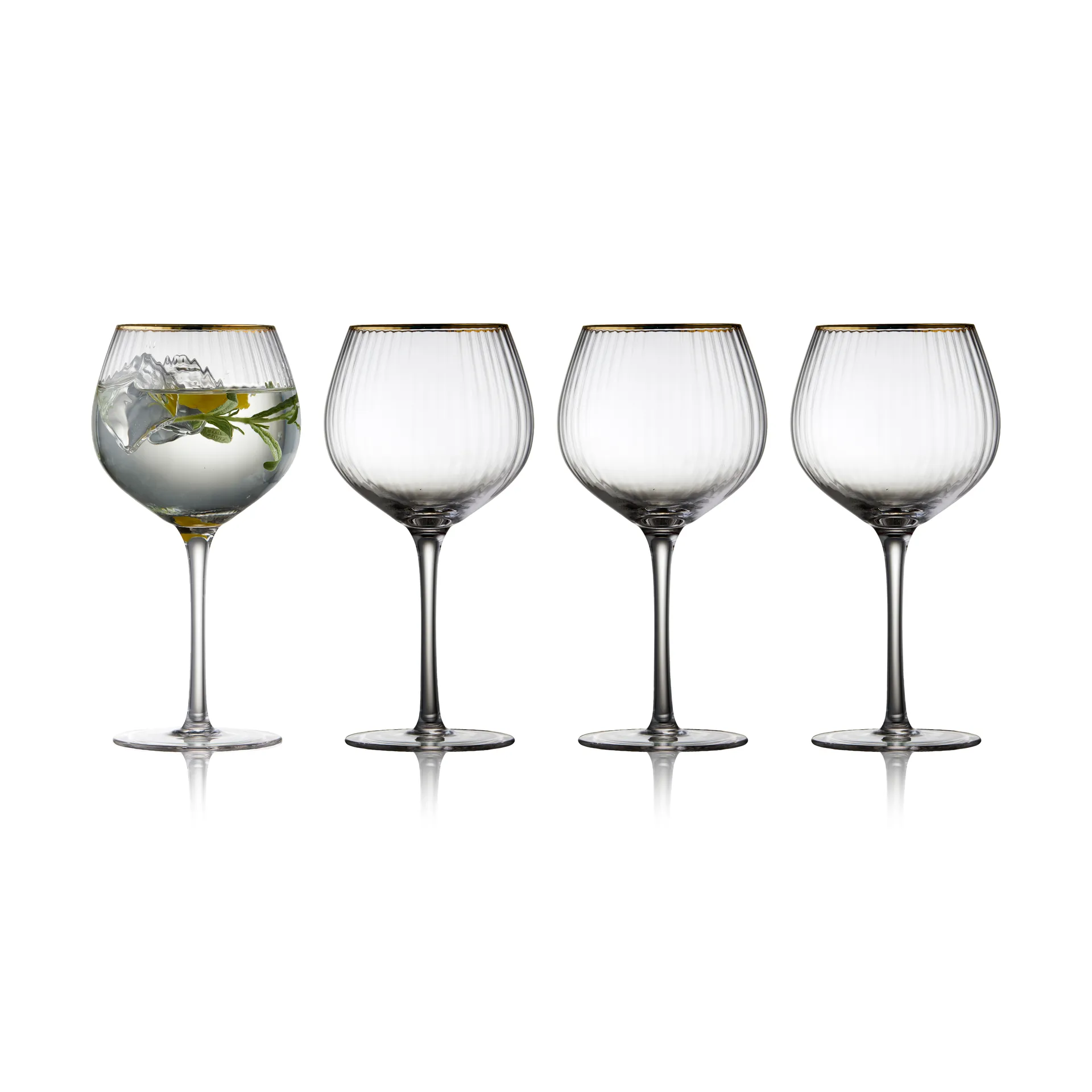 Palermo Gold gin & tonic -lasi 65 cl 4-pakkaus, Kirkas-kulta Lyngby Glas