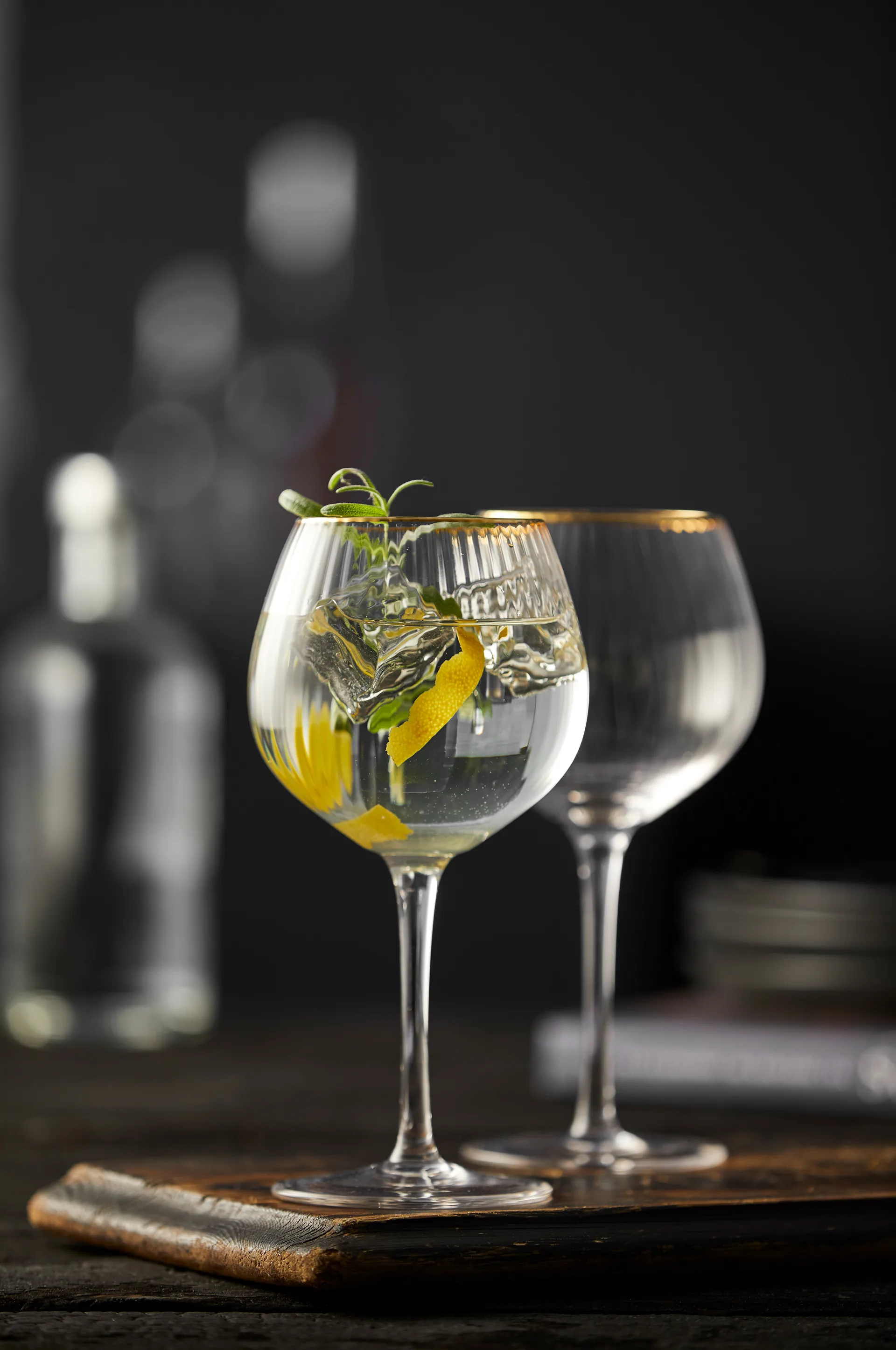 Palermo Gold gin & tonic -lasi 65 cl 4-pakkaus, Kirkas-kulta Lyngby Glas
