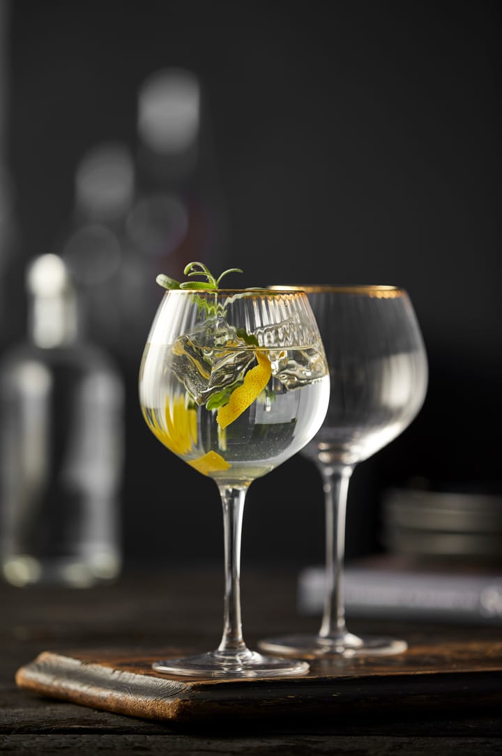 Palermo Gold gin & tonic -lasi 65 cl 4-pakkaus, Kirkas-kulta Lyngby Glas