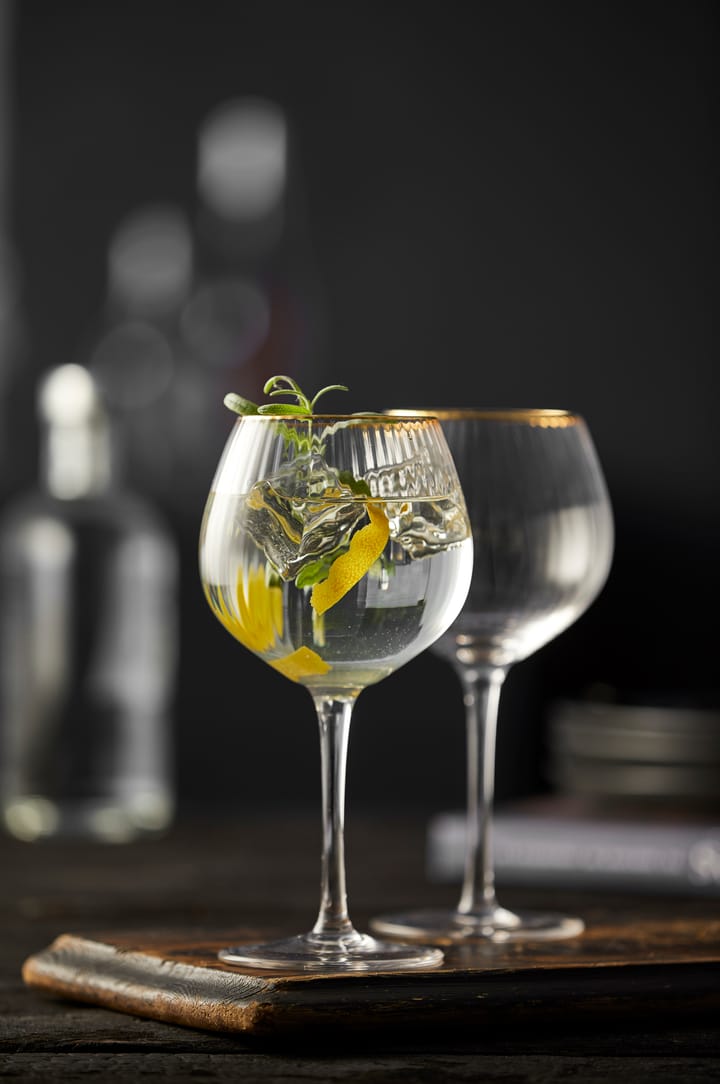 Palermo Gold gin & tonic -lasi 65 cl 4-pakkaus - Kirkas-kulta - Lyngby Glas