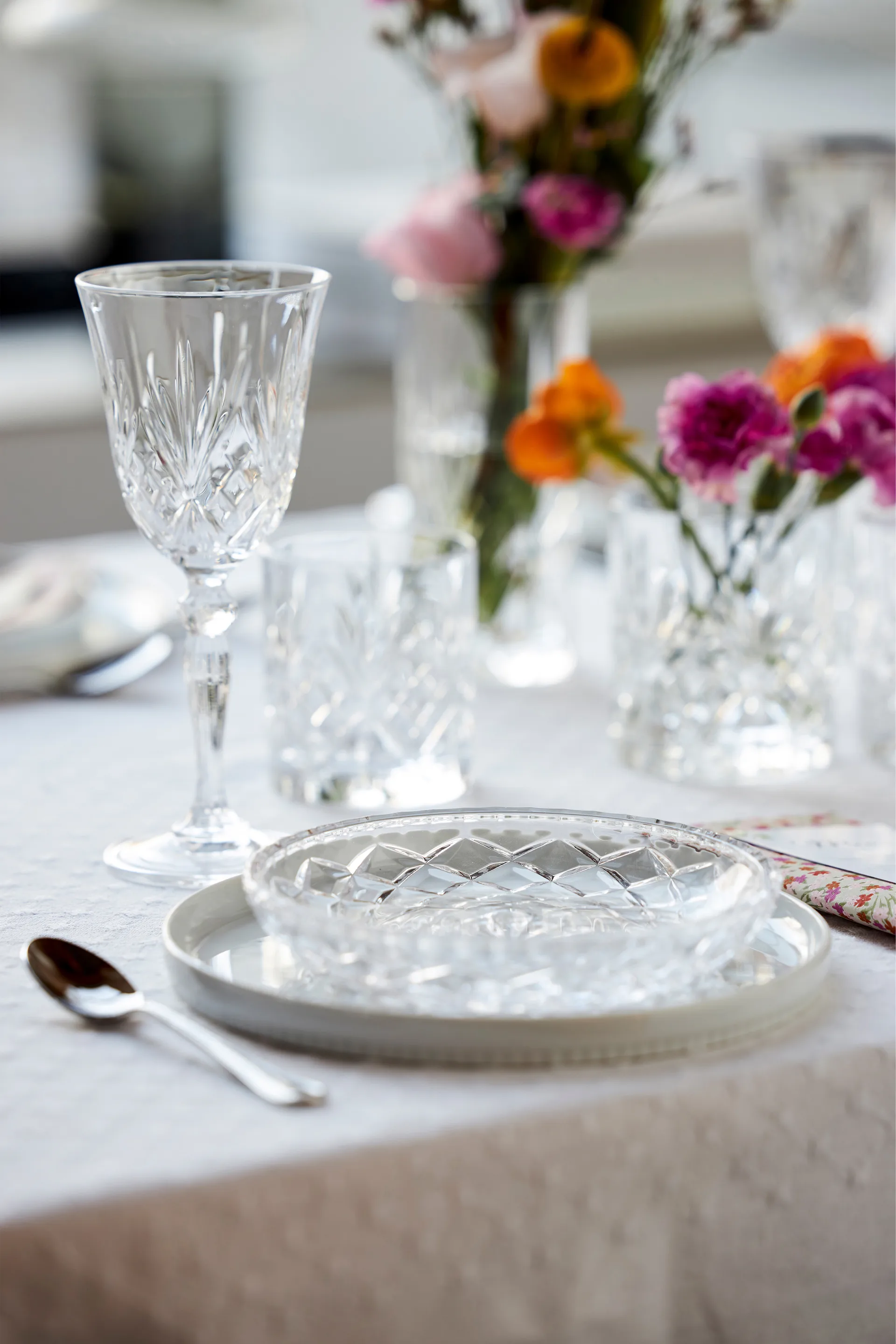 Sorrento leipälautanen Ø 16 cm 6-pakkaus, Kirkas Lyngby Glas