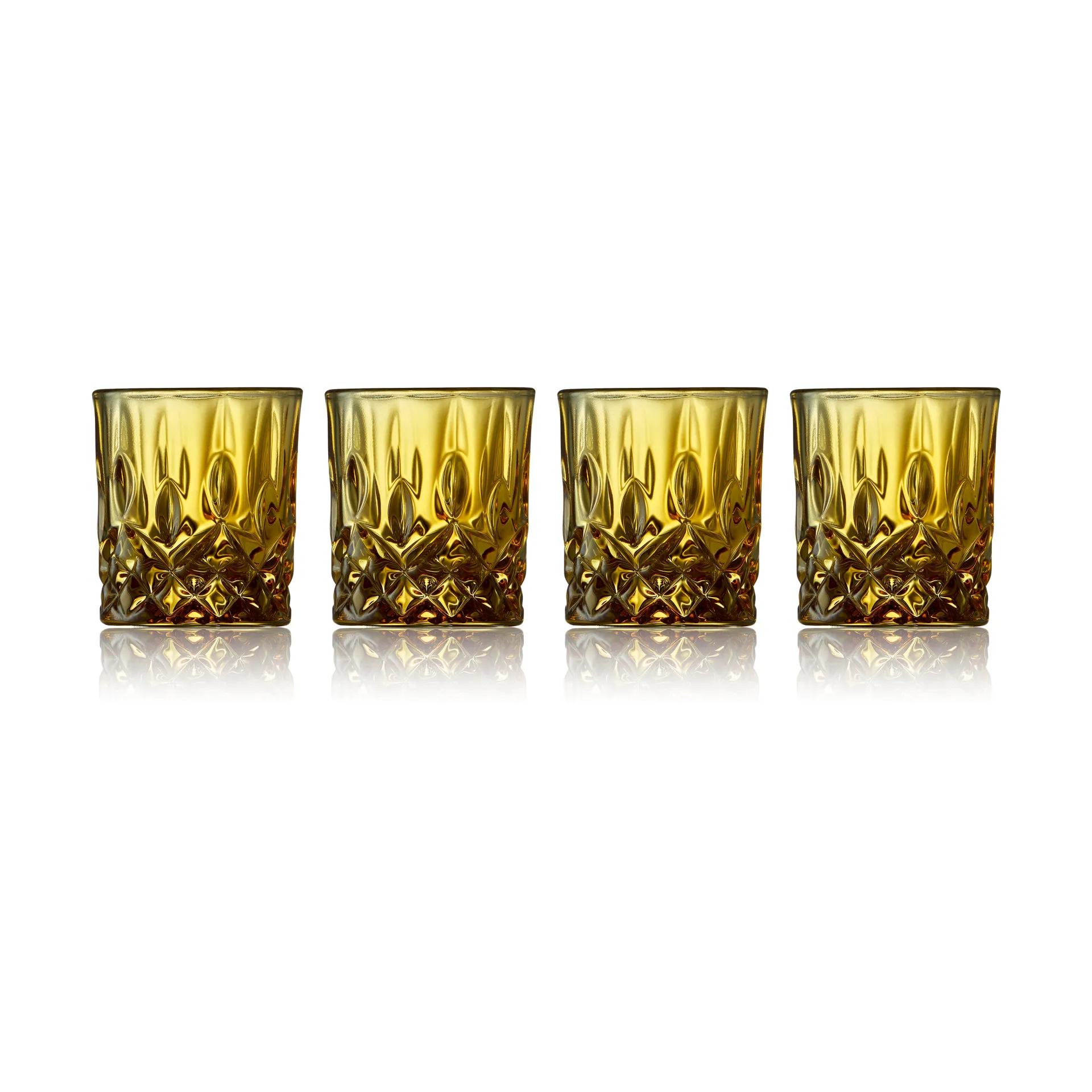 Sorrento shottilasit 4 cl 4 kpl, Amber Lyngby Glas
