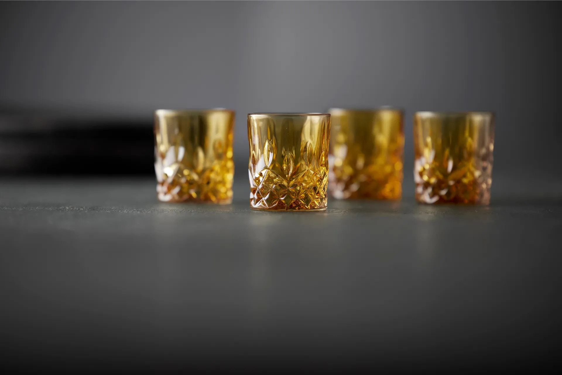 Sorrento shottilasit 4 cl 4 kpl, Amber Lyngby Glas