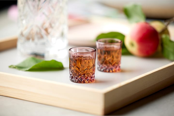 Sorrento shottilasit 4 cl 4 kpl - Pink - Lyngby Glas