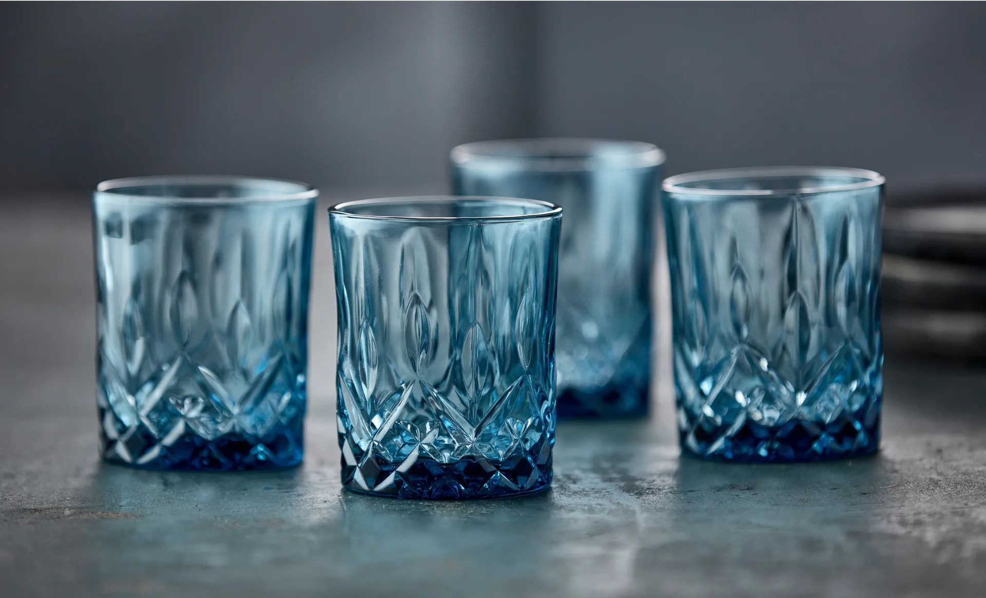Sorrento viskilasi 32 cl 4-pakkaus, Blue Lyngby Glas