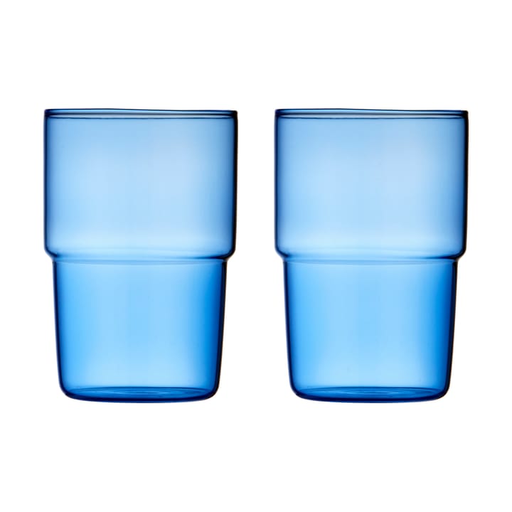 Torino juomalasi 40 cl 2-pakkaus - Blue - Lyngby Glas