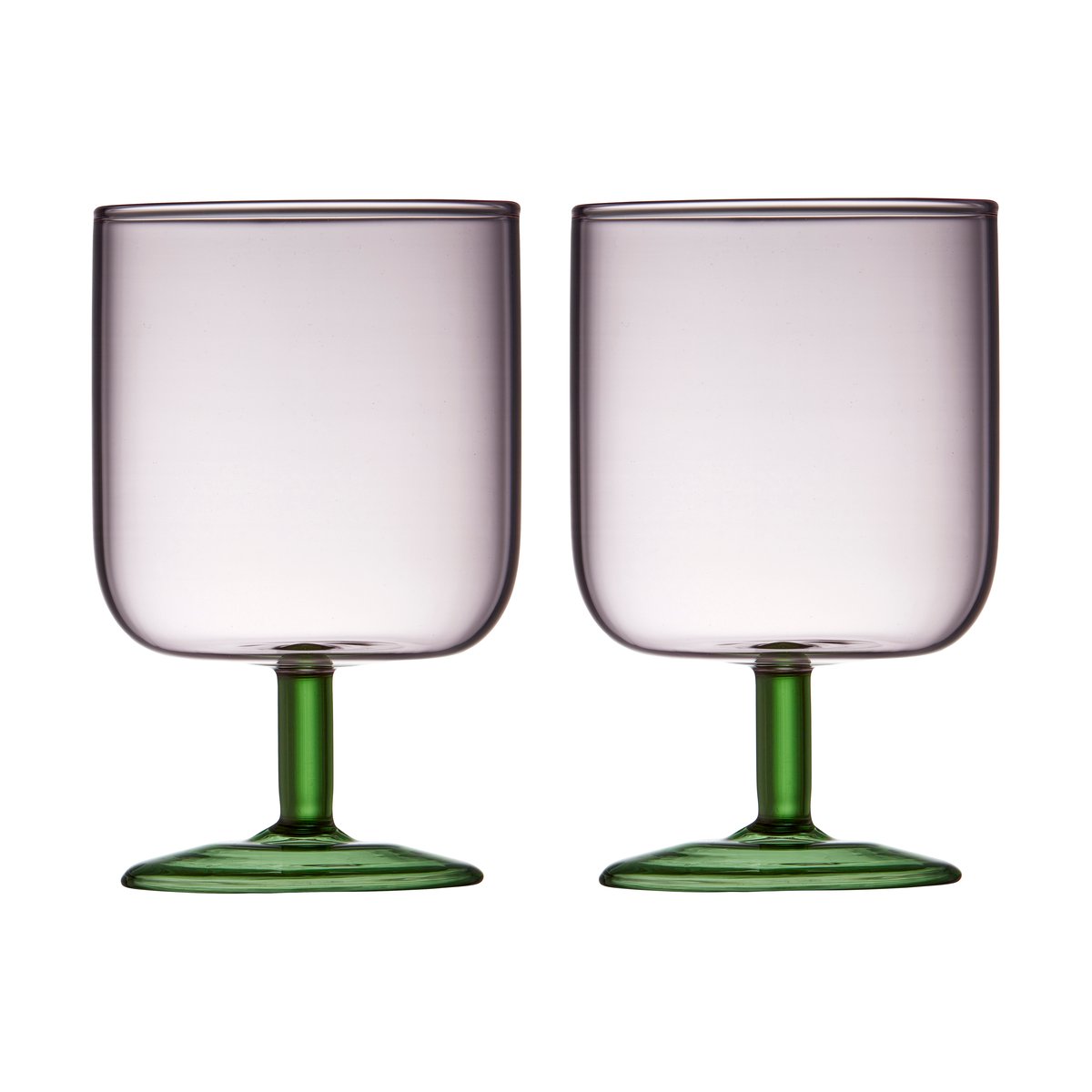 Lyngby Glas Torino viinilasi 30 cl 2-pakkaus Pink-green