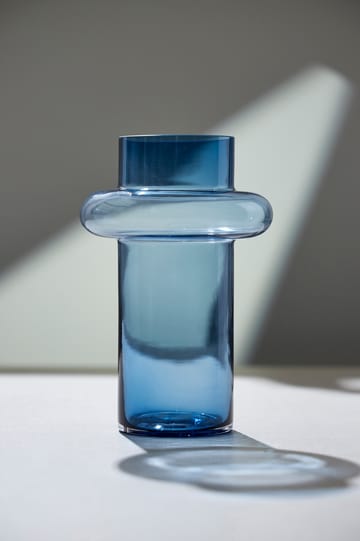 Tube maljakko lasi 40 cm - Sininen - Lyngby Glas