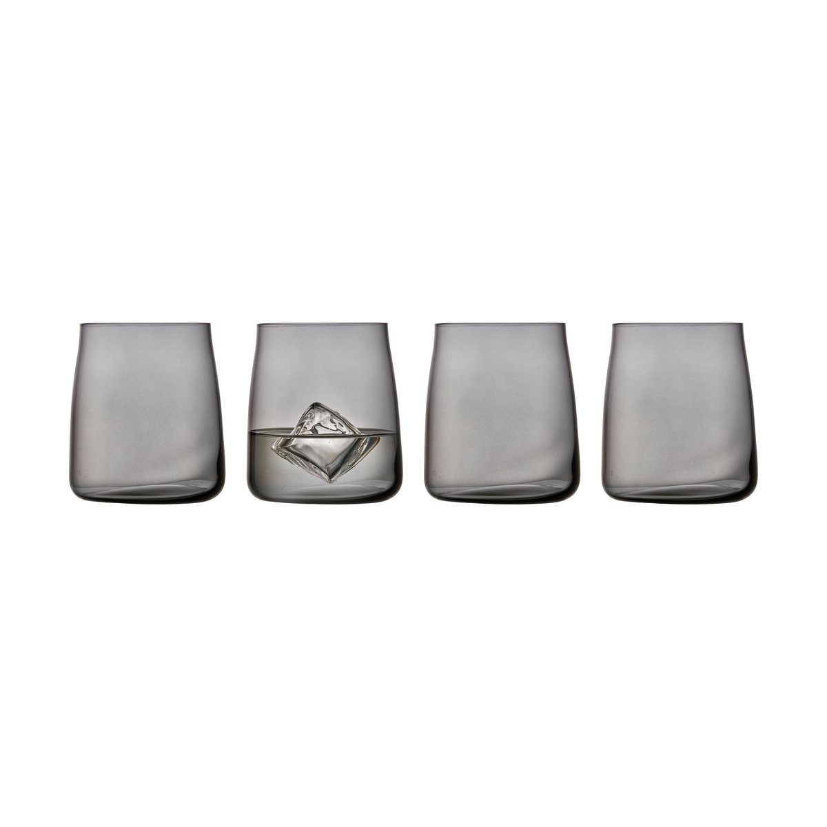 Lyngby Glas Zero vesilasi 42 cl 6-pakkaus | Skandinaavinen Sisustus | Juomalasit | Harmaa