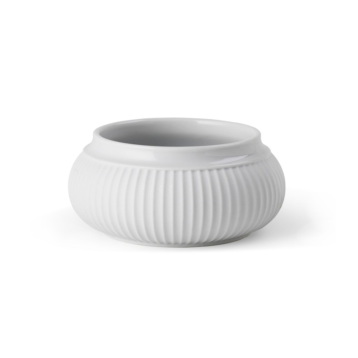 Lyngby Porcelæn Curve kynttilänjalka 11 cm Valkoinen