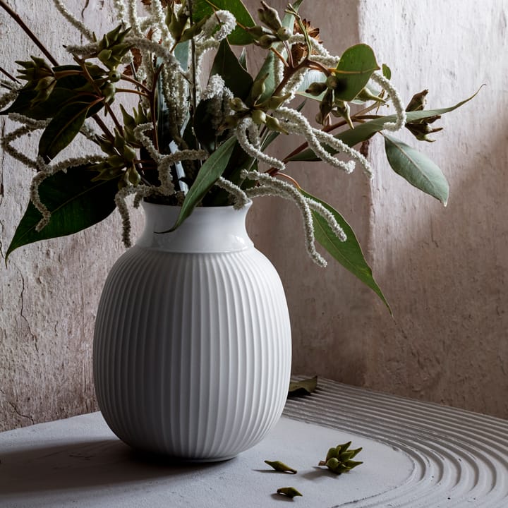 Lyngby Curve maljakko 17,5 cm, Valkoinen Lyngby Porcelæn