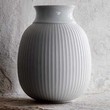Lyngby Curve maljakko 17,5 cm - Valkoinen - Lyngby Porcelæn