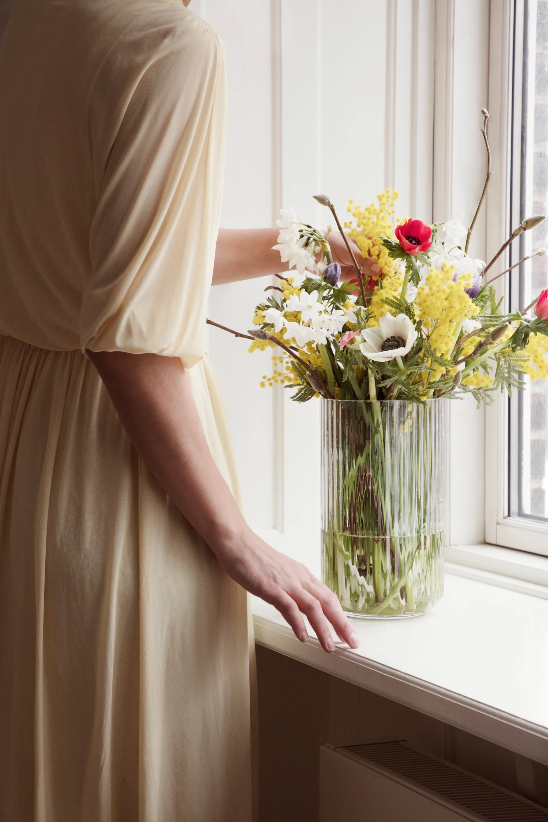 Lyngby maljakko kirkas lasi, 25 cm Lyngby Porcelæn