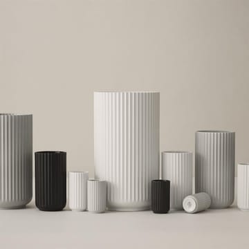Lyngby maljakko musta matta - 20 cm - Lyngby Porcelæn