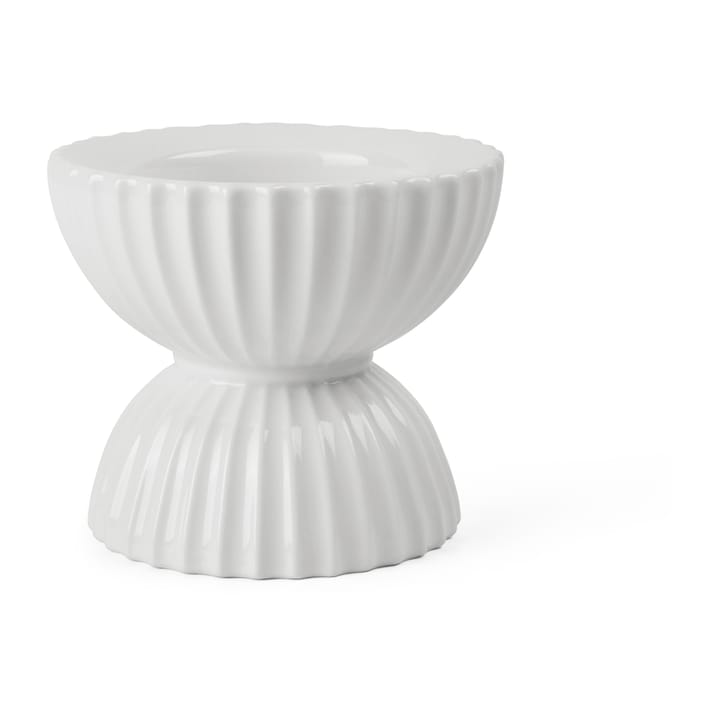 Lyngby Tura -pöytäkynttilänjalka Ø 11,5 cm, Valkoinen Lyngby Porcelæn