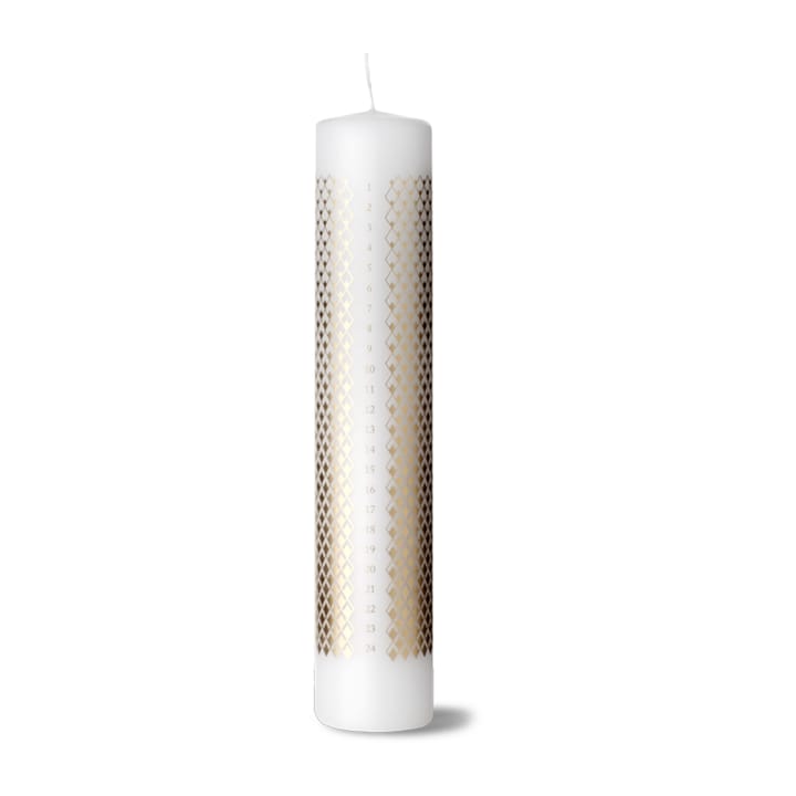 Rhombe AdventsvaaleaØ5 cm - Valkoinen - Lyngby Porcelæn