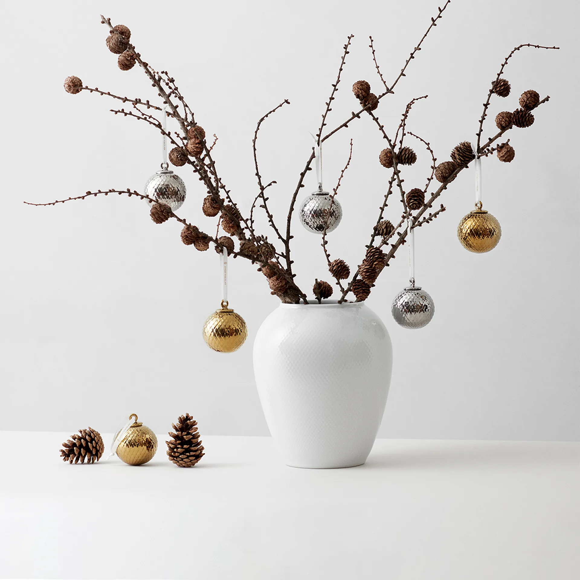 Rhombe joulupallo Ø 7 cm, Hopea Lyngby Porcelæn
