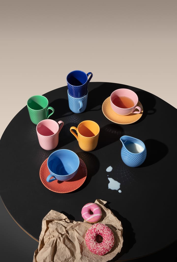 Rhombe kahvallinen muki 33 cl, Keltainen Lyngby Porcelæn