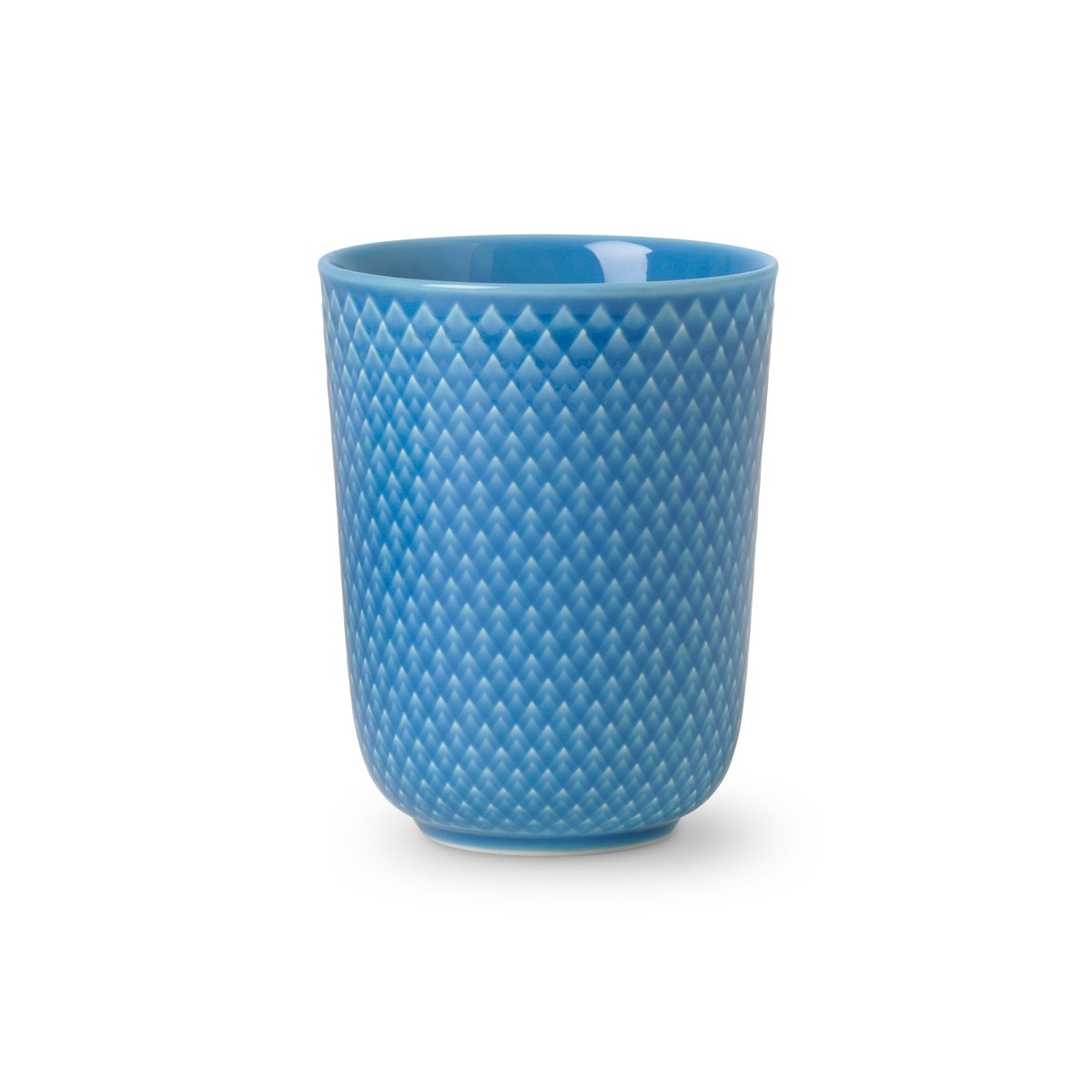 Lyngby Porcelæn Rhombe korvaton muki 33 cl Sininen | Skandinaavinen Sisustus | Kahvikupit | Sininen