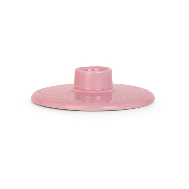 Rhombe kynttilänjalka 3 cm - Rosa - Lyngby Porcelæn