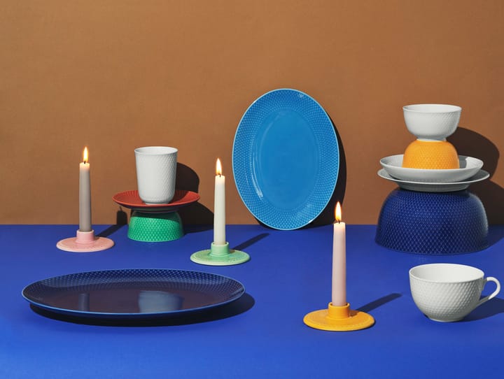 Rhombe kynttilänjalka 3 cm, Rosa Lyngby Porcelæn