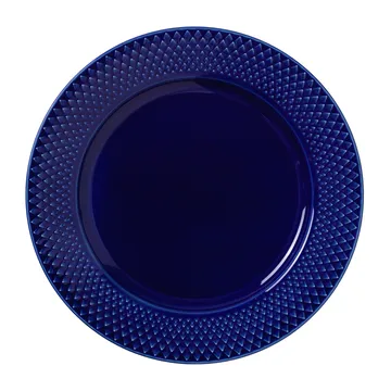 Rhombe lautanen Ø 23 cm - Tummansininen - Lyngby Porcelæn
