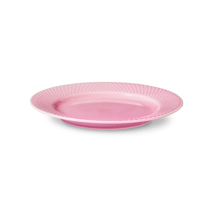 Rhombe lautanen vaaleanpunainen - 21 cm - Lyngby Porcelæn