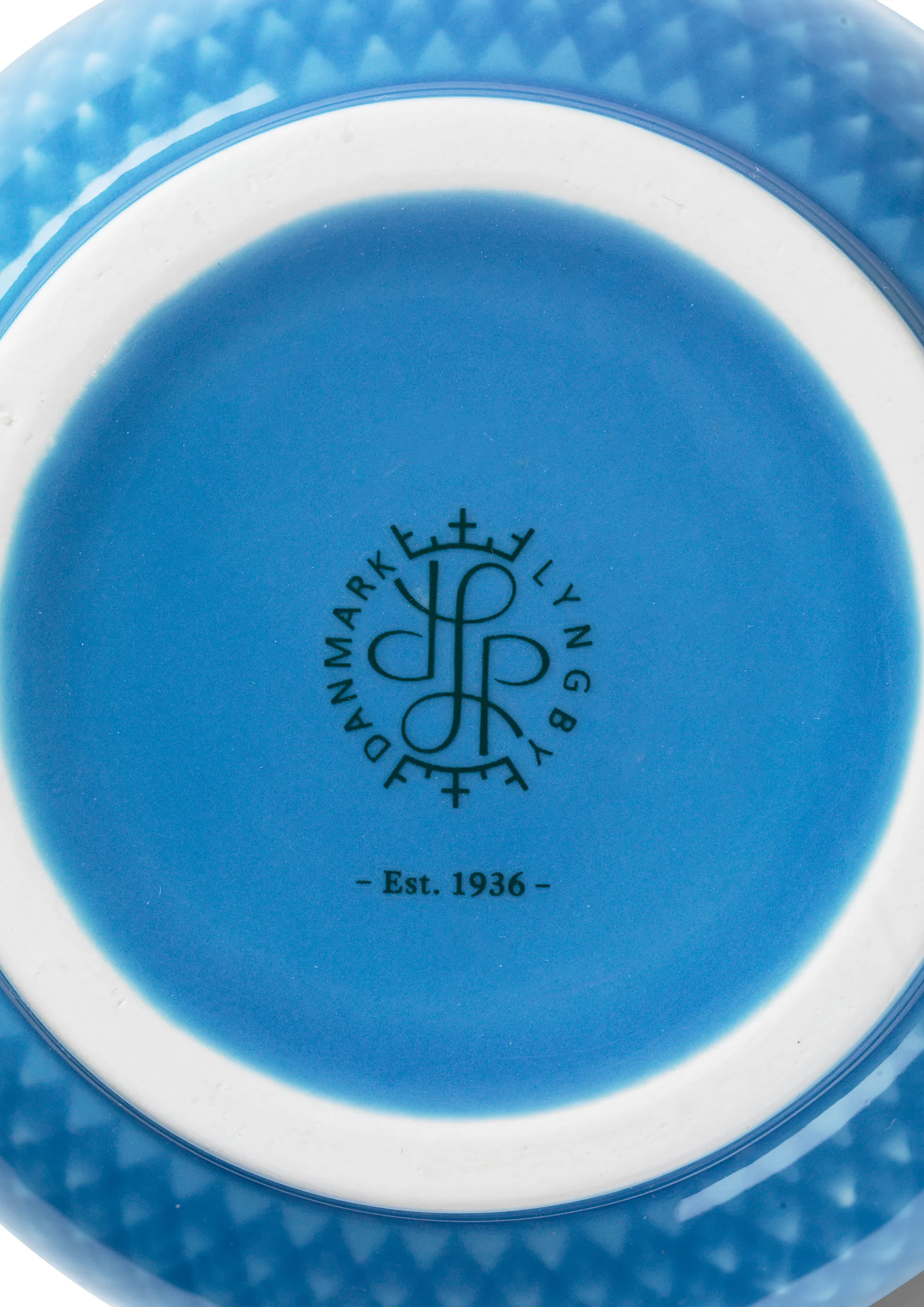 Rhombe maljakko 20 cm, Sininen Lyngby Porcelæn