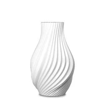 Twist maljakko 18 cm - Valkoinen - Lyngby Porcelæn