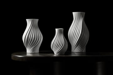 Twist maljakko 25 cm - Valkoinen - Lyngby Porcelæn
