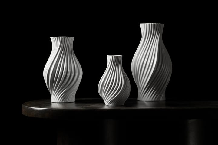 Twist maljakko 25 cm, Valkoinen Lyngby Porcelæn