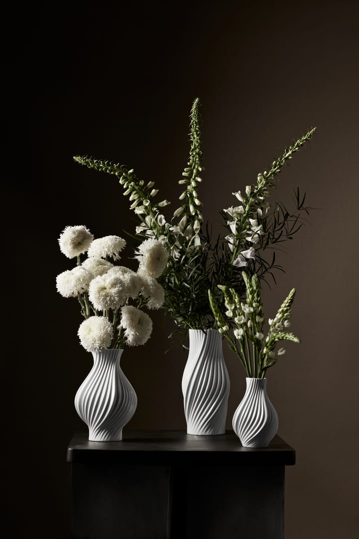 Twist maljakko 31 cm, Valkoinen Lyngby Porcelæn