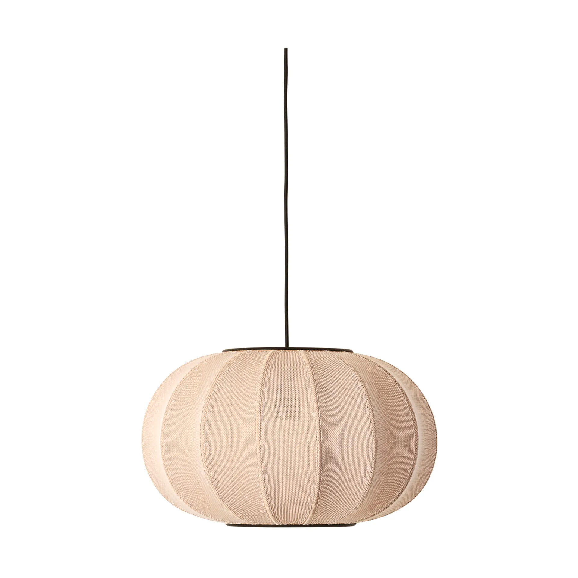 Knit-Wit 45 Oval riippuvalaisin, Sand stone Made By Hand