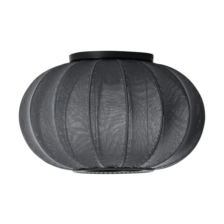 Knit-Wit 45 Oval seinä- ja kattolamppu, Black Made By Hand