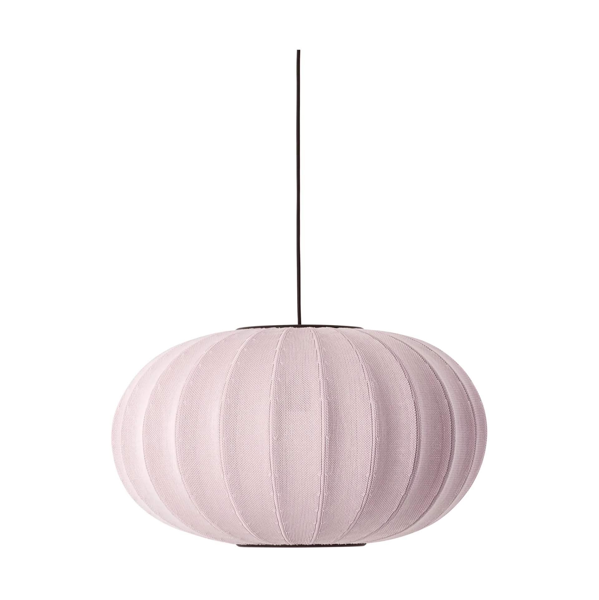 Knit-Wit 57 Oval riippuvalaisin, Light pink Made By Hand