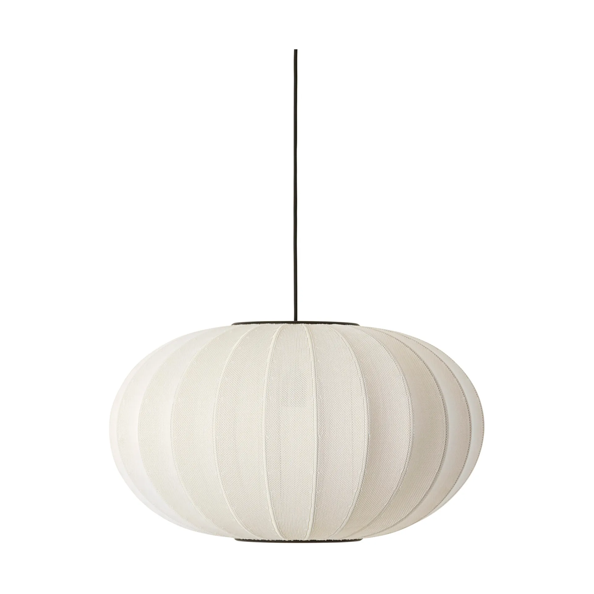 Knit-Wit 57 Oval riippuvalaisin, Pearl white Made By Hand