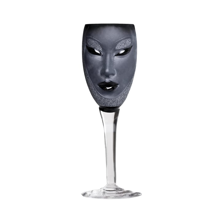 Electra viinilasi - musta - Målerås Glasbruk