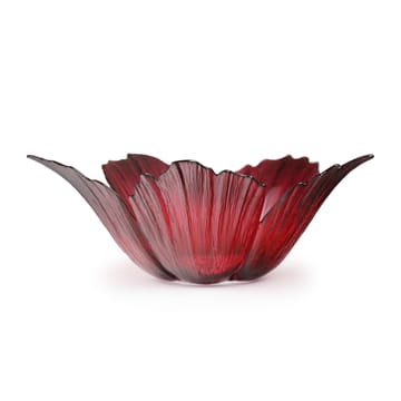 Fleur lasikulho punaroosa - iso Ø23 cm - Målerås glasbruk