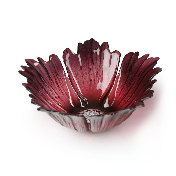 Fleur lasikulho punaroosa - pieni Ø19 cm - Målerås Glasbruk