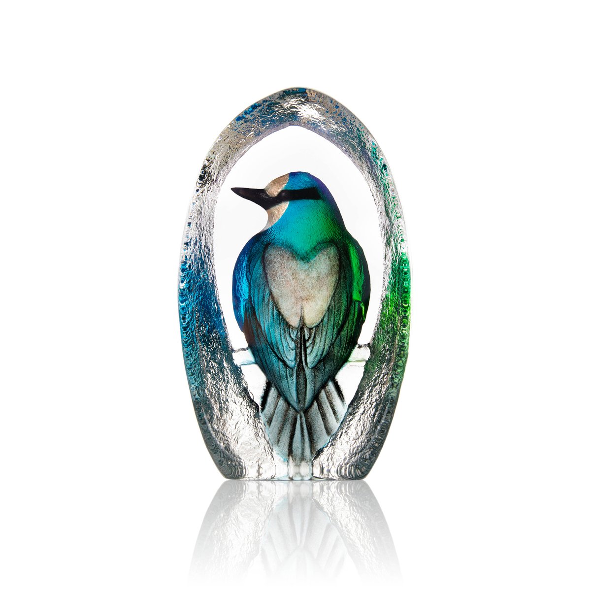 Målerås glasbruk Wildlife Colorina lasiveistos 17,5 cm Sininen