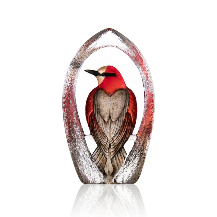 Wildlife Colorina lasiveistos Ltd Ed 27 cm - Punainen - Målerås glasbruk