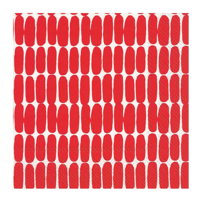 Alku lautasliina 33x33 cm 20-pack - Punainen - Marimekko