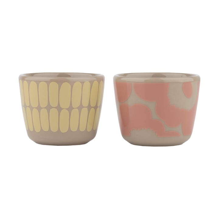 Alku & Unikko munakuppi 2 osaa, Terra-powder-yellow Marimekko
