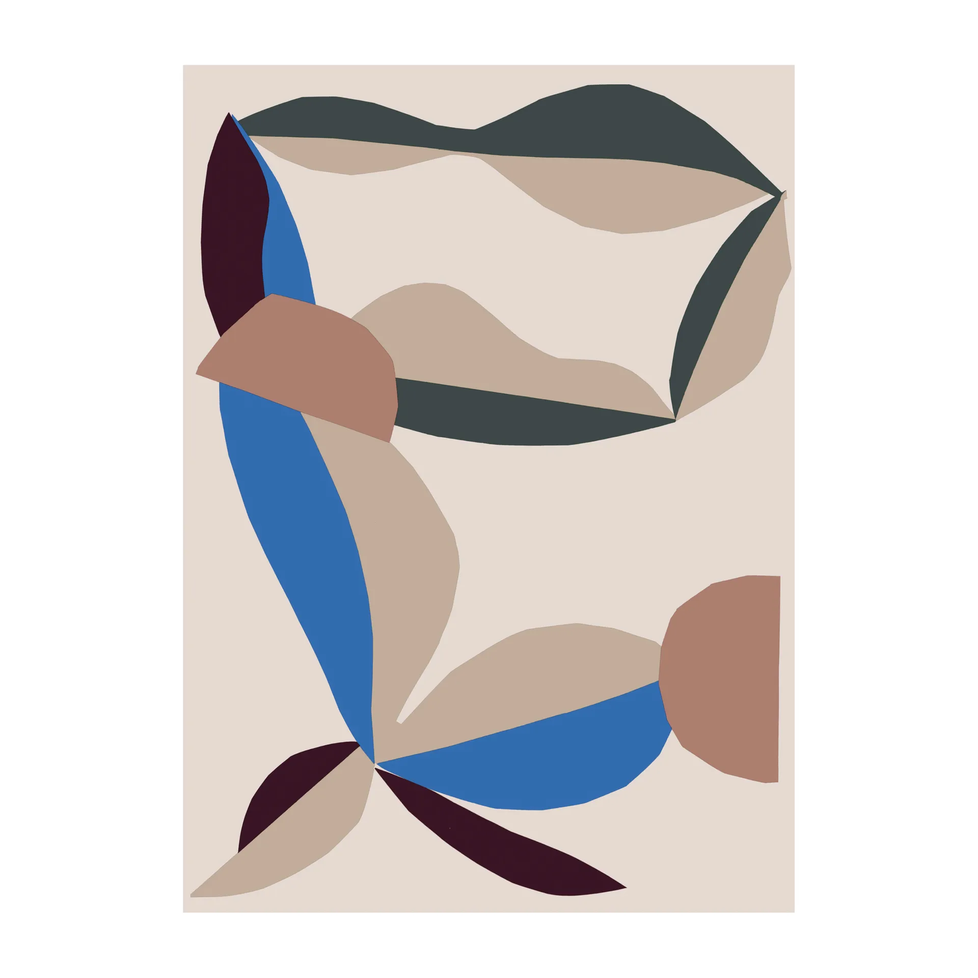 Berry huopa 130 x 180 cm, Cotton-red-electric-blue Marimekko