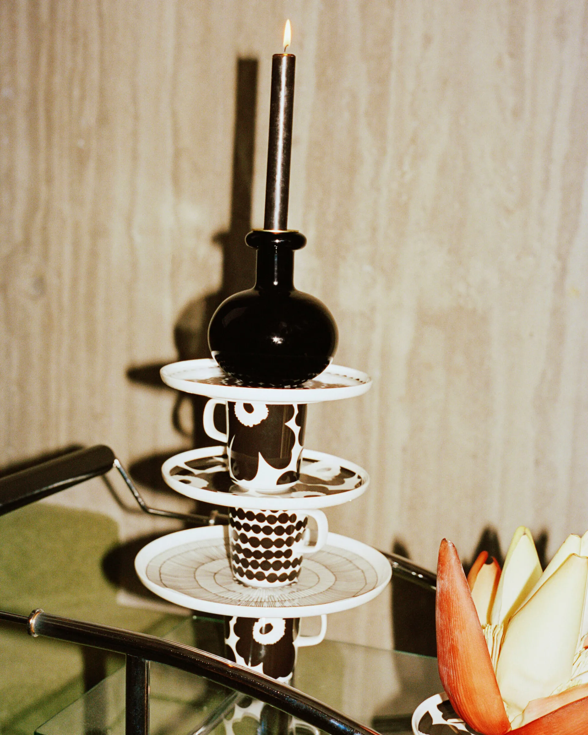 Butticula kynttilänjalka Ø12,5 cm, Black Marimekko