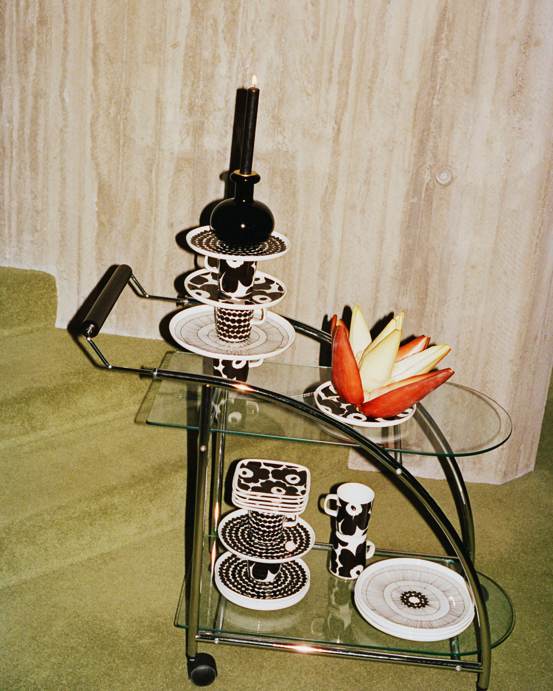 Butticula kynttilänjalka Ø12,5 cm, Black Marimekko