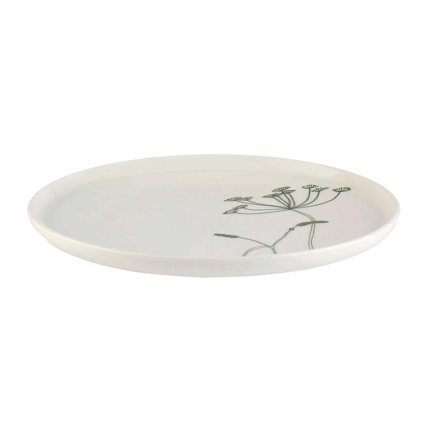 Elokuun Varjot -lautanen Ø 25 cm, Valkoinen-vihreä Marimekko